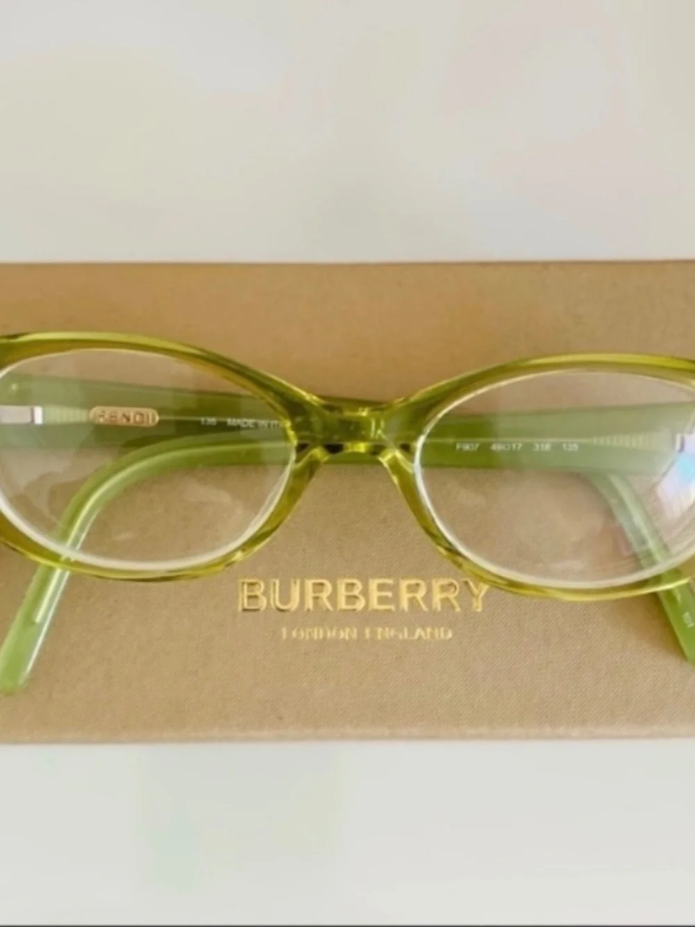 FENDI Kids Olive Green Eyeglasses